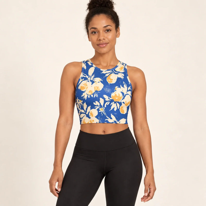 Citron Azure sports crop top