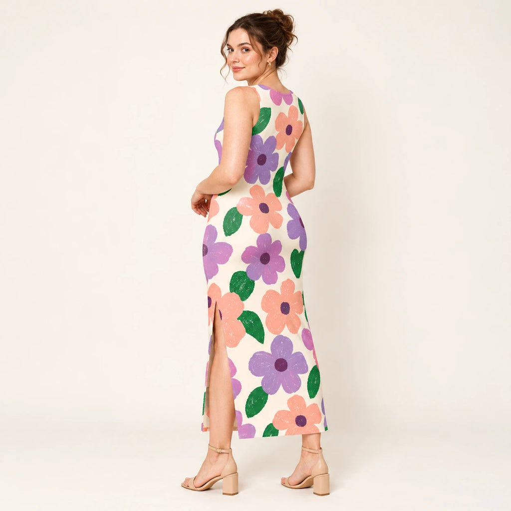 Bloom Party bodycon dress — rear view