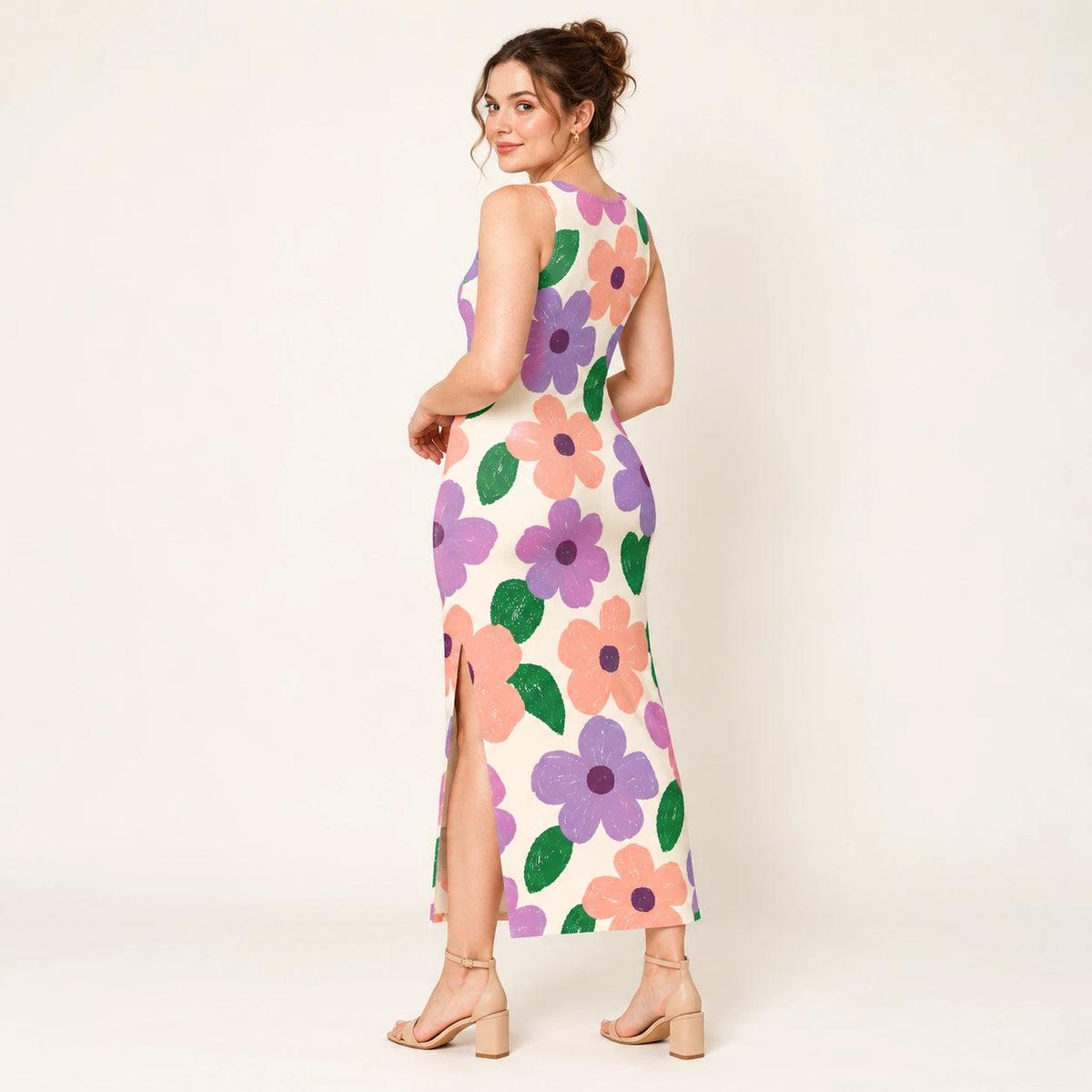 Bloom Party bodycon dress — rear view