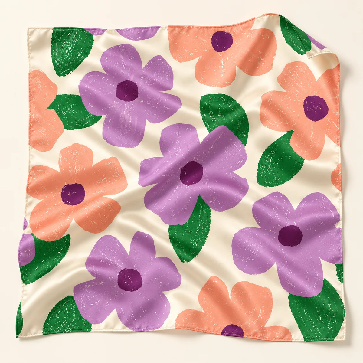 Bloom Party scarf — detail view