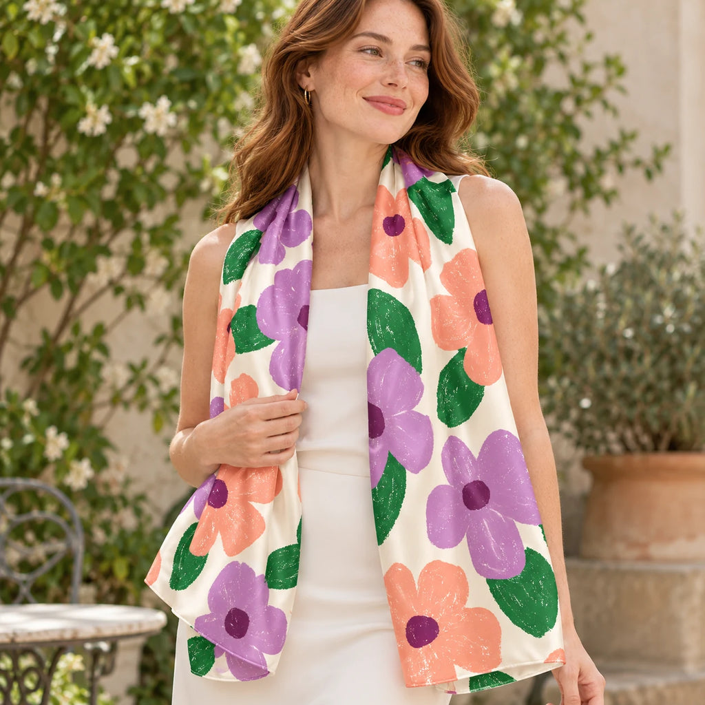 Bloom Party stole — lifestyle view