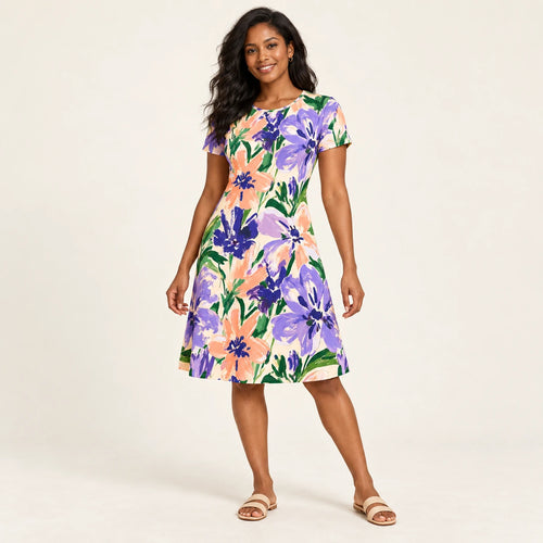 Bloom Riot A-line dress — hero view