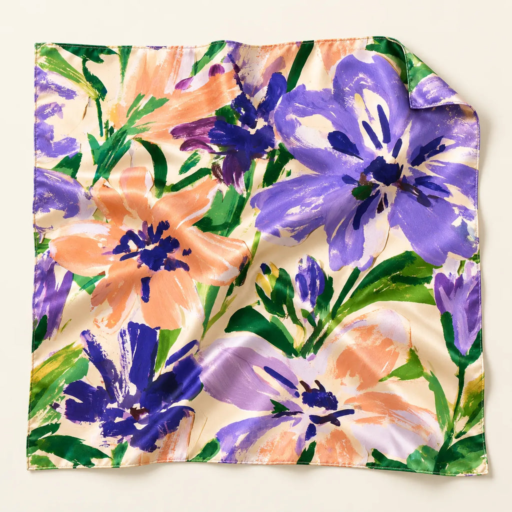 Bloom Riot scarf — detail view