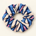 Blue Improvisation scrunchie — hero view