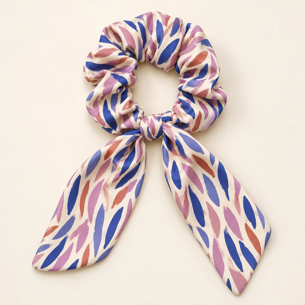 Blush Pulse Bow-Tie Scrunchie — hero view
