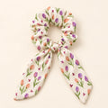 Butterfly Garden bow-tie scrunchie — hero view