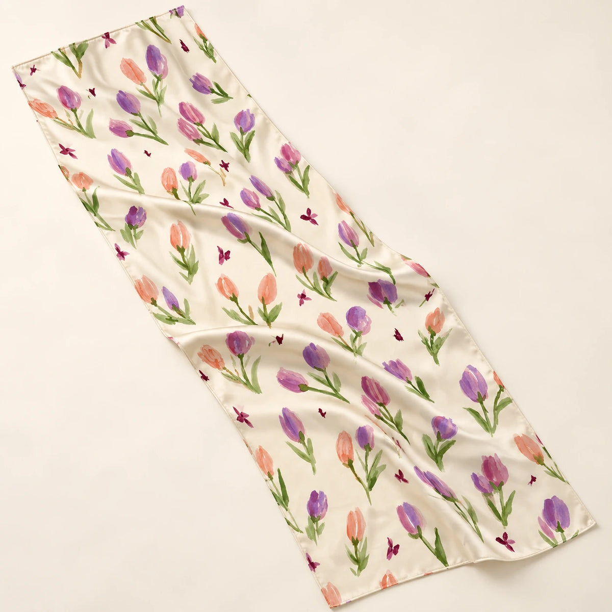 Butterfly Garden stole — detail view