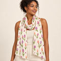 Butterfly Garden stole — hero view