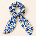 Ceramic Daisy bow-tie scrunchie — hero view