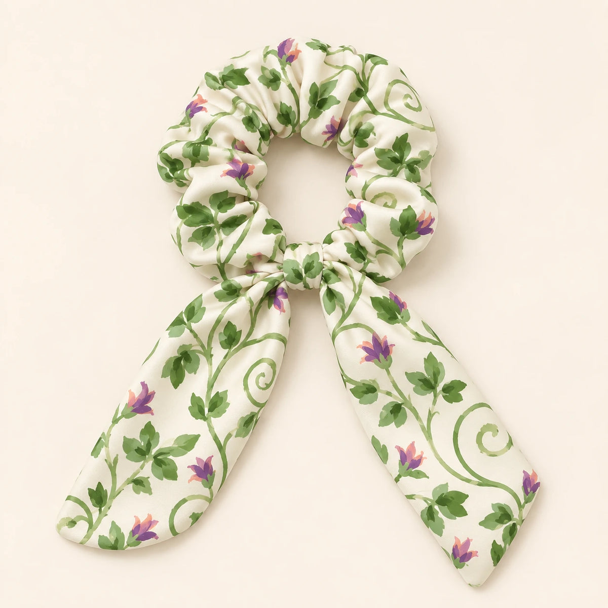 Climbing Dreams bow-tie scrunchie — hero view