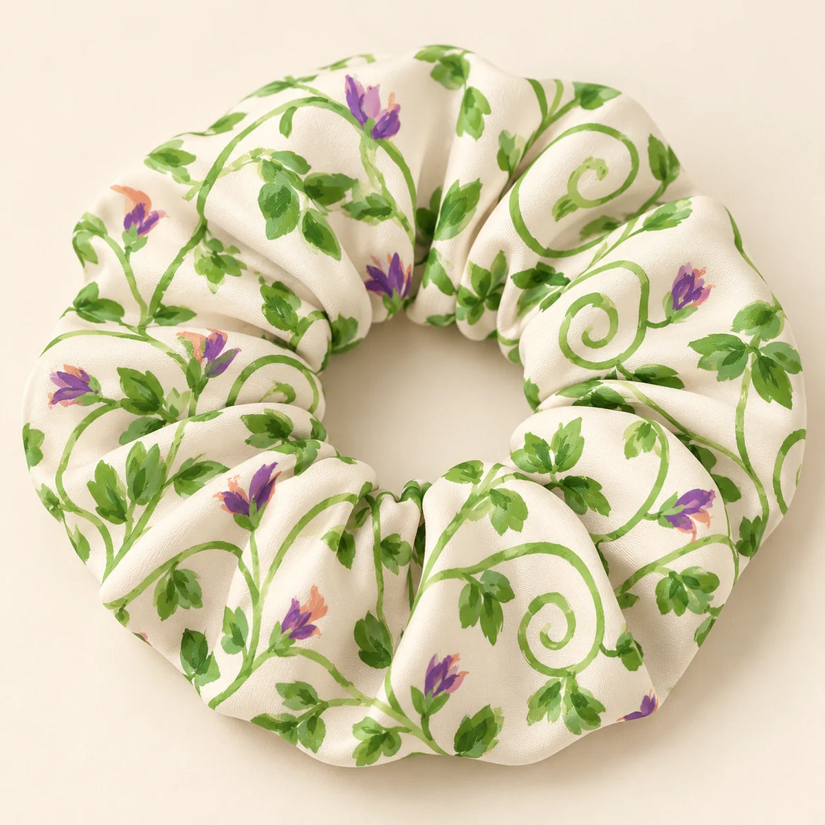 Climbing Dreams scrunchie — detail view
