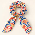 Coastal Fan Bow-Tie Scrunchie — hero view