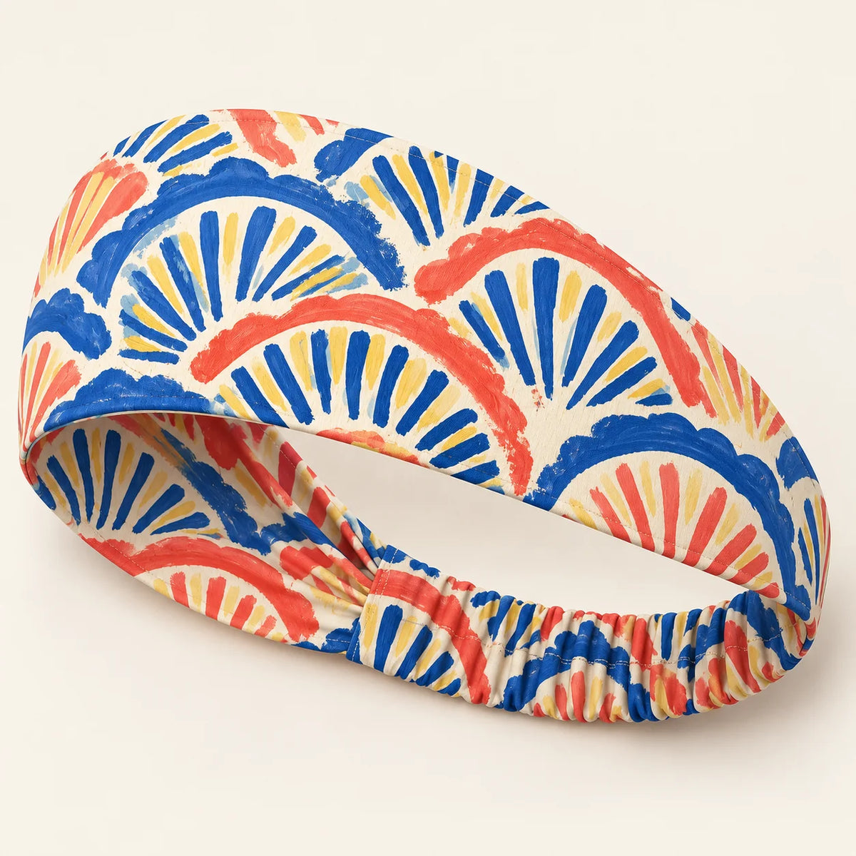 Coastal Fan Headband — detail view