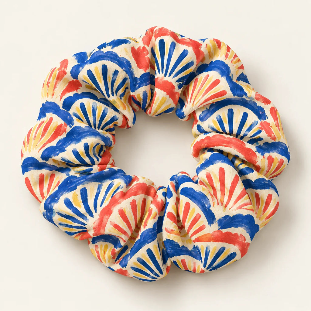 Coastal Fan Scrunchie — hero view