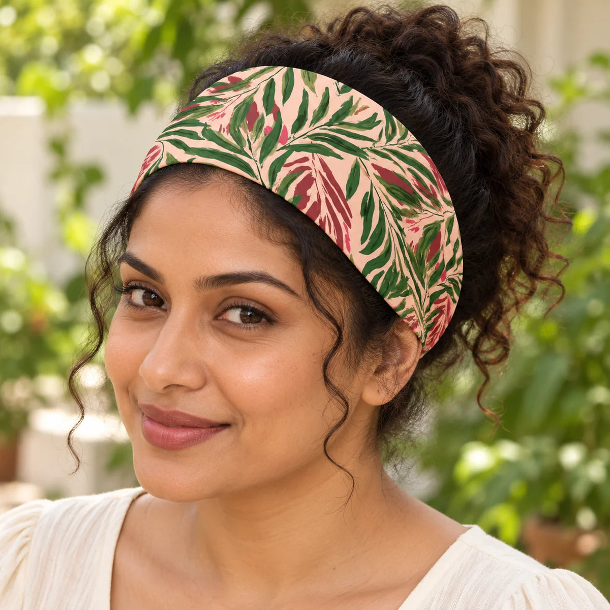 Forest Verse Headband — worn view