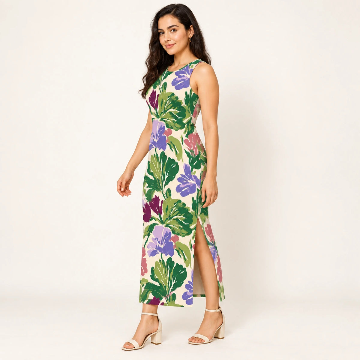 Garden Rhapsody bodycon dress — hero view