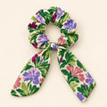 Garden Rhapsody bow-tie scrunchie — hero view