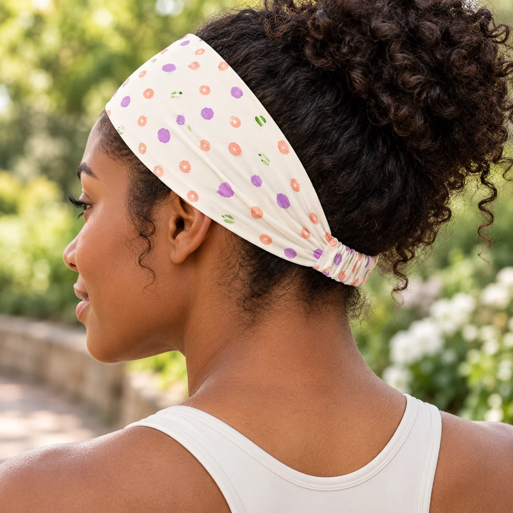 Garden Sprinkles headband — lifestyle view