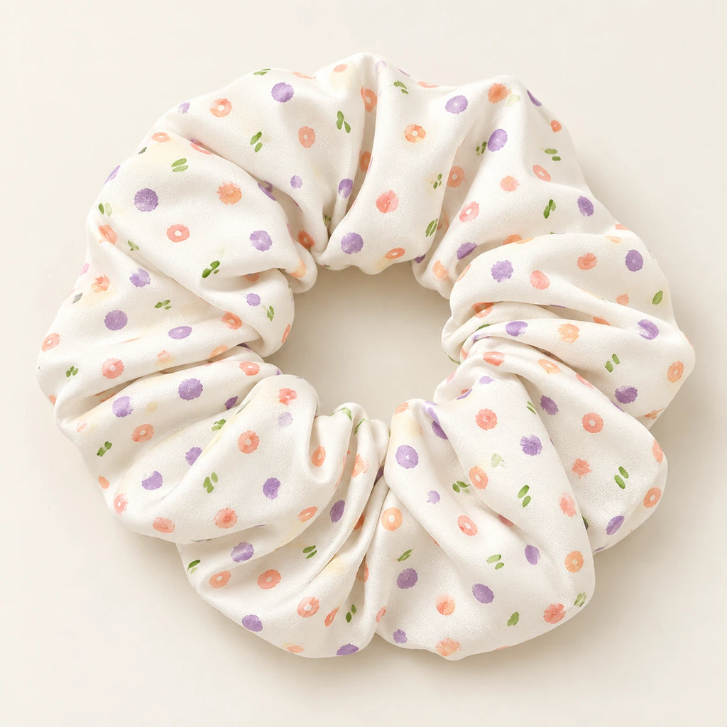 Garden Sprinkles scrunchie — detail view