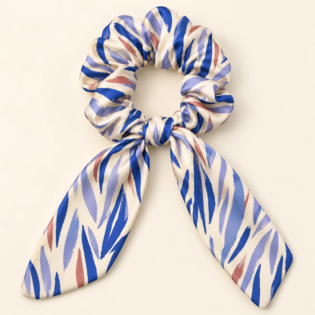 Lavender Cadence Bow-Tie Scrunchie — detail view