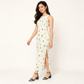 Leaf Whispers bodycon dress — hero view