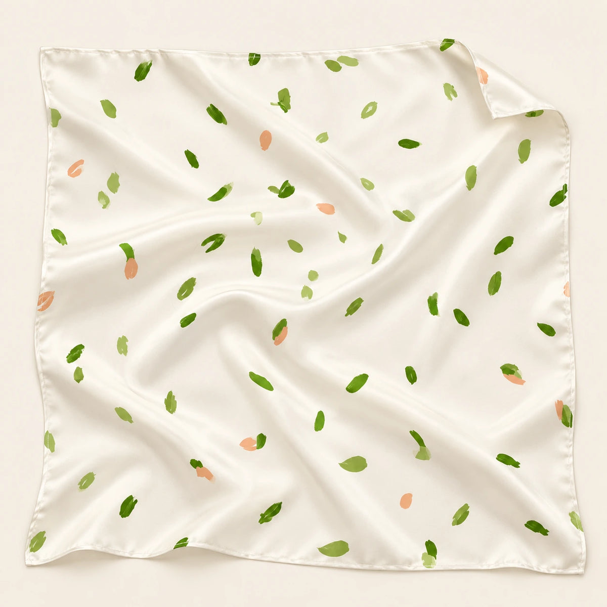 Leaf Whispers scarf — detail view