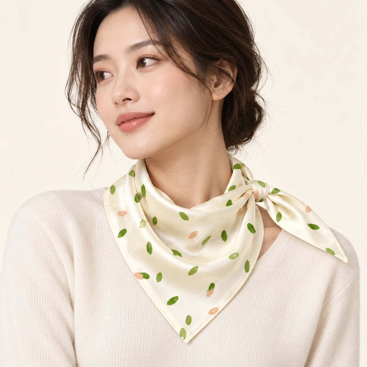 Leaf Whispers scarf — hero view