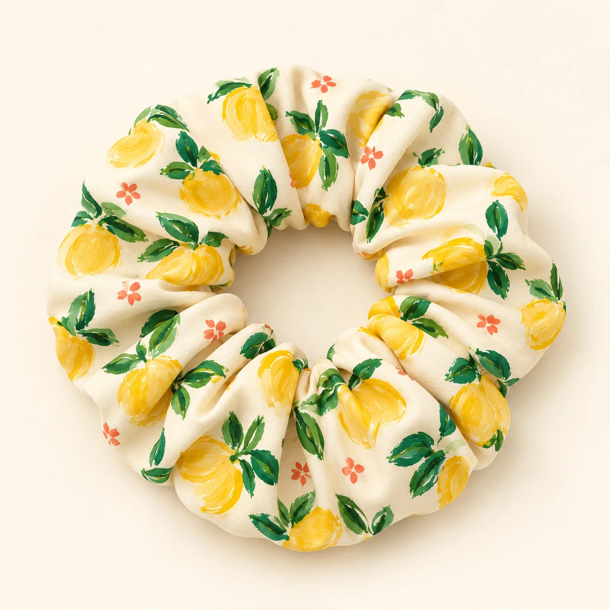 Lemon Picnic scrunchie — hero view