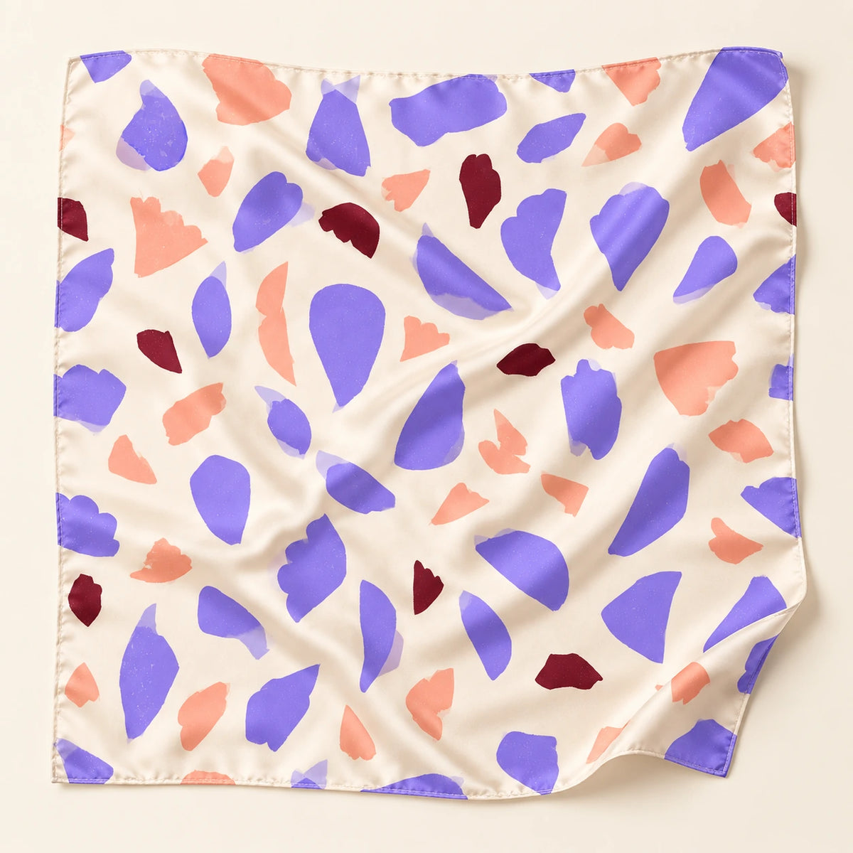 Lilac Terrazzo scarf — detail view