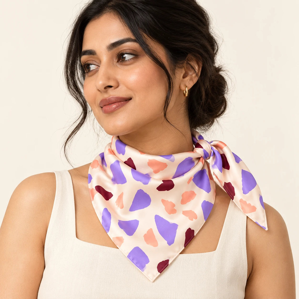Lilac Terrazzo scarf — hero view