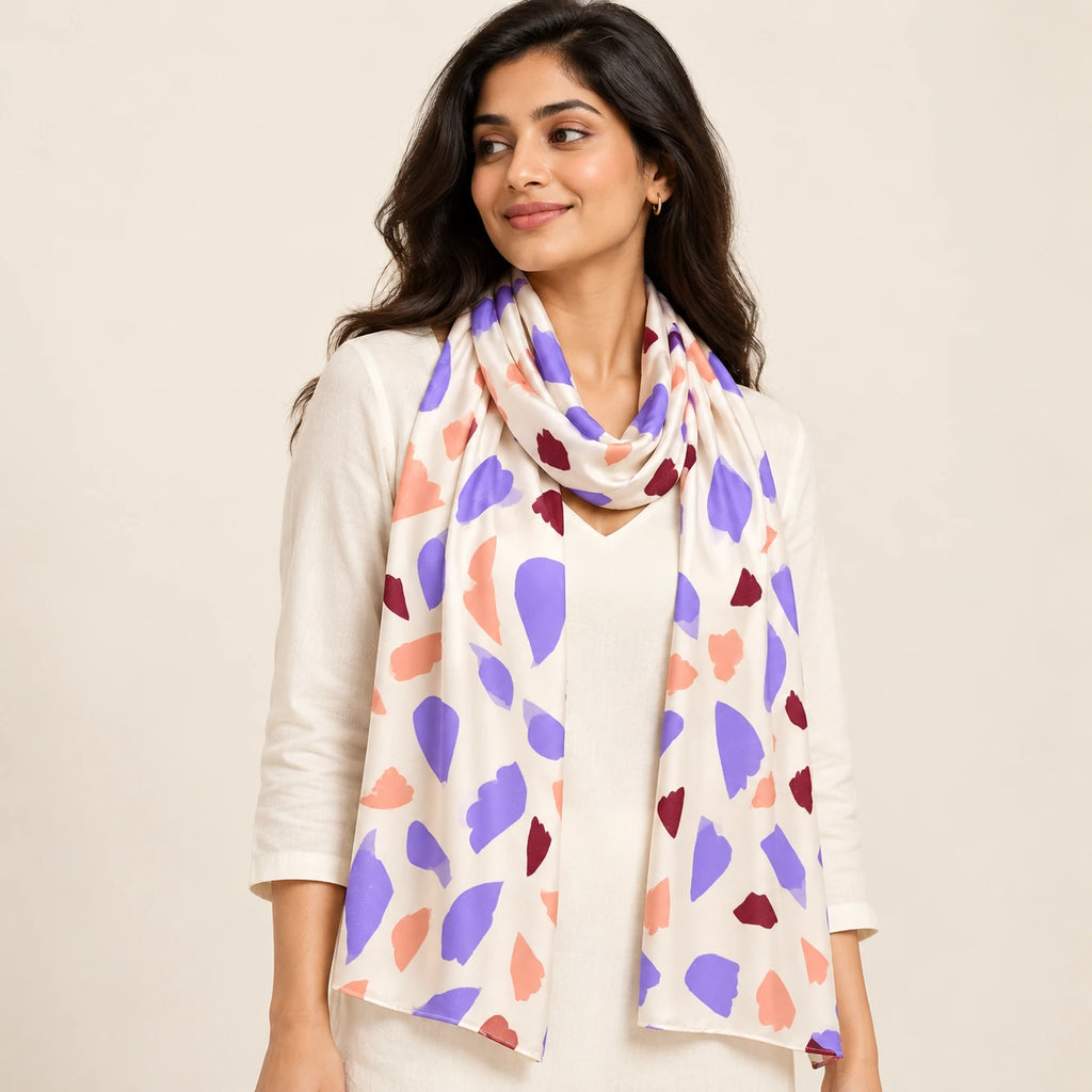Lilac Terrazzo stole — hero view