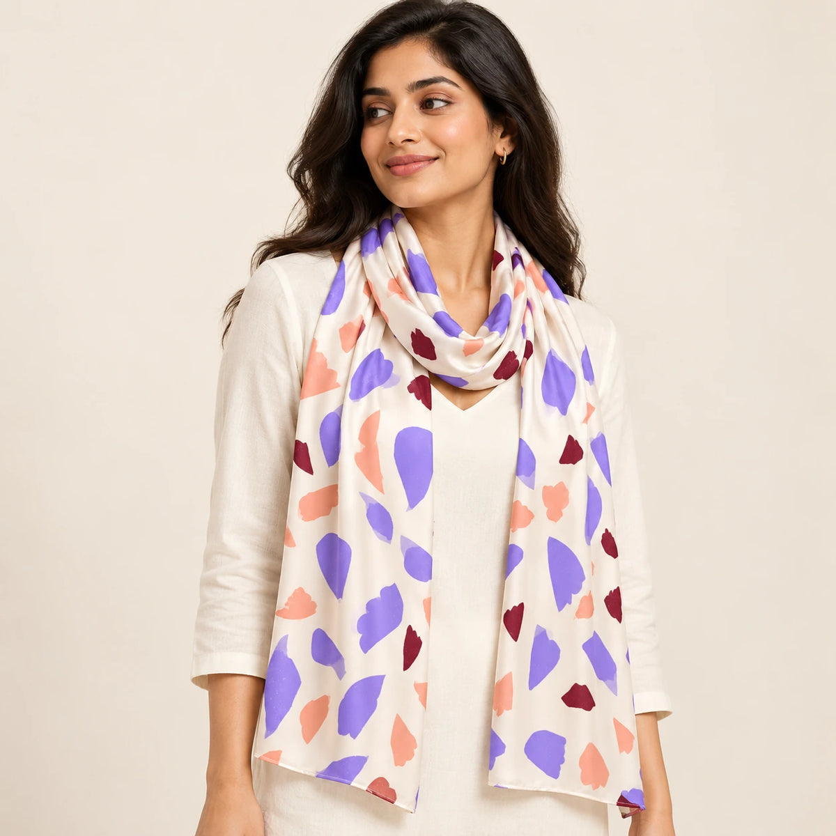 Lilac Terrazzo stole — hero view