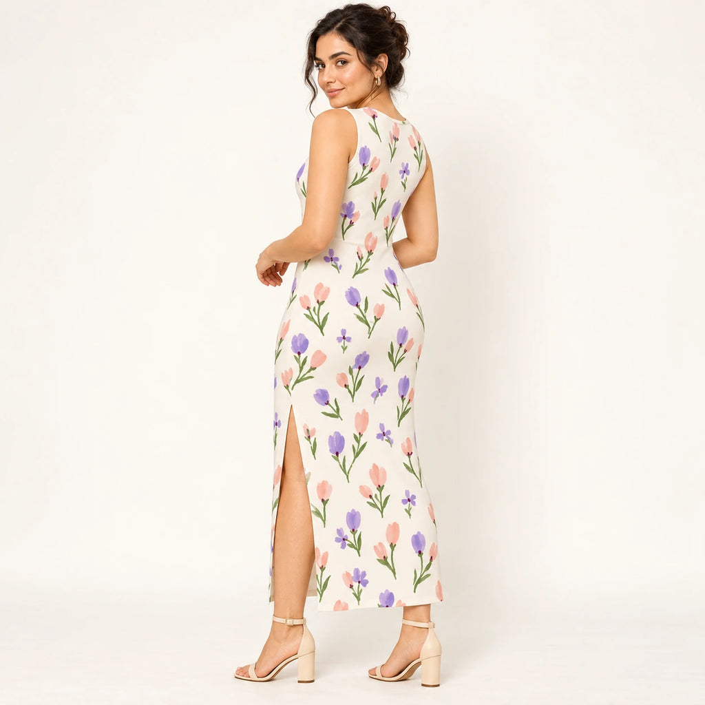 Little Buds bodycon dress — rear view