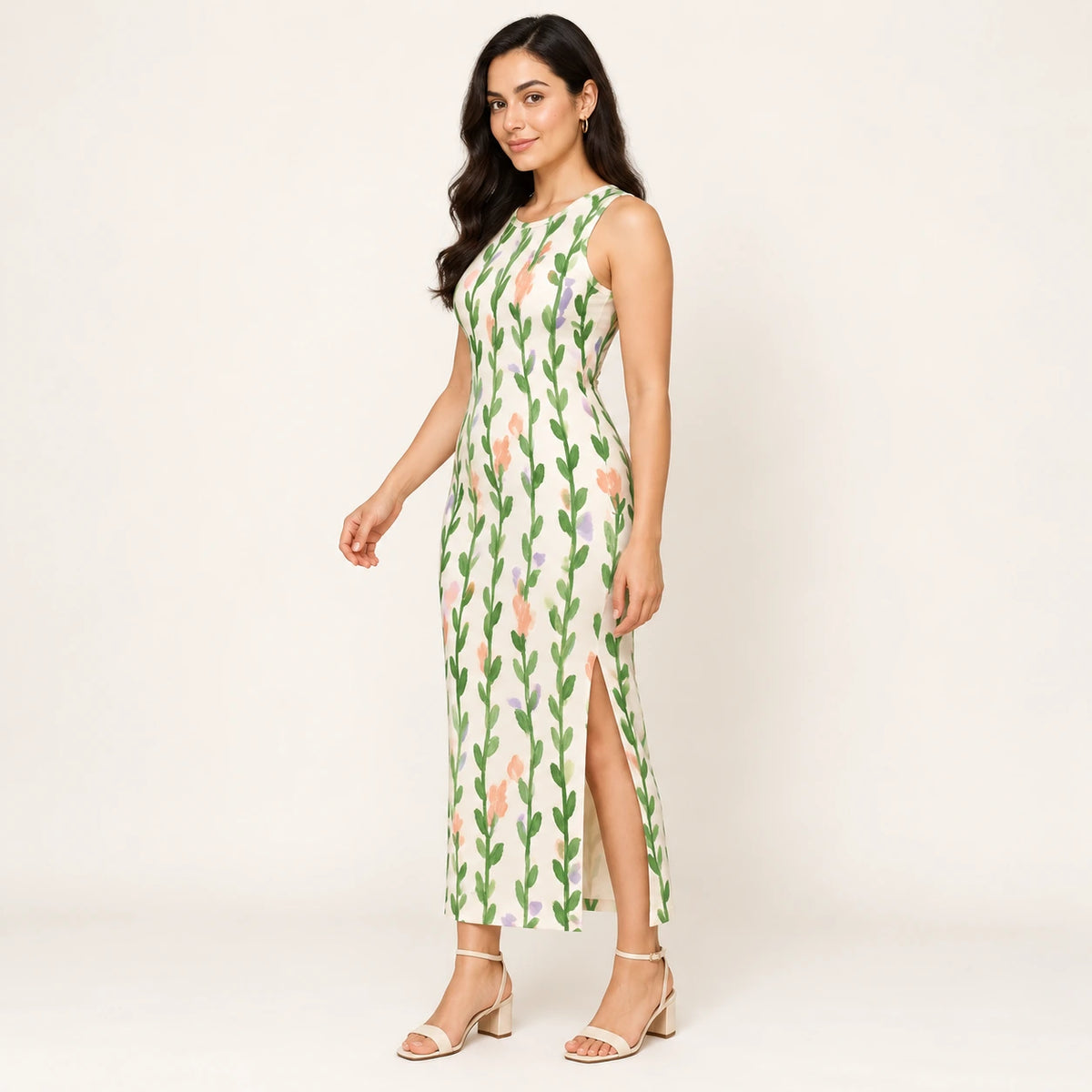 Meadow Trails bodycon dress — hero view
