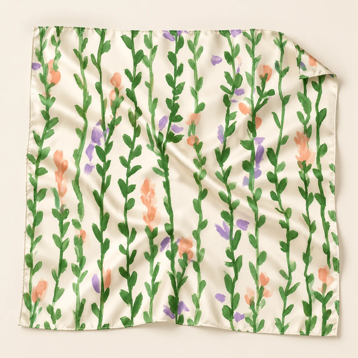 Meadow Trails scarf — detail view