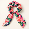 Midnight Magnolia Bow-Tie Scrunchie — hero view