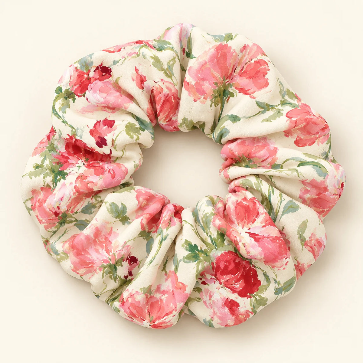 Peony Pages Scrunchie — detail view