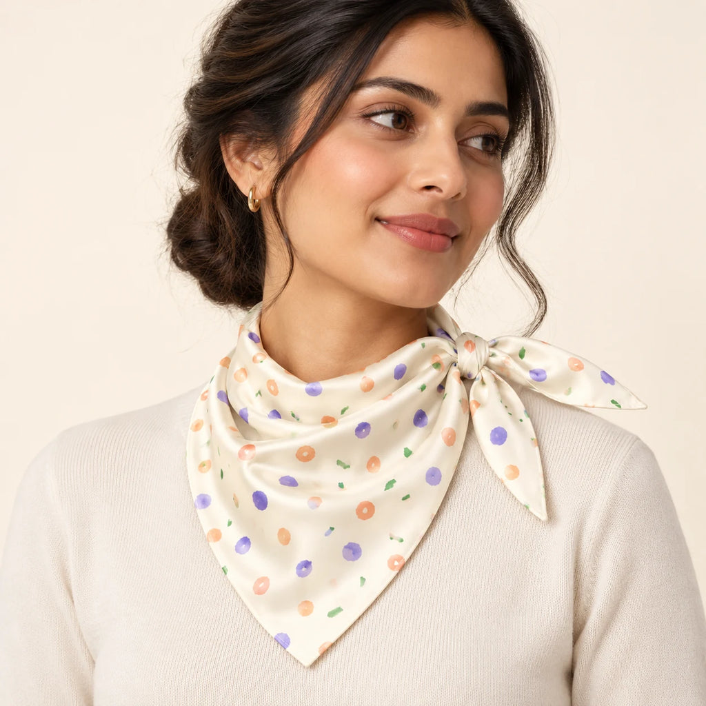 Petal Confetti scarf — hero view