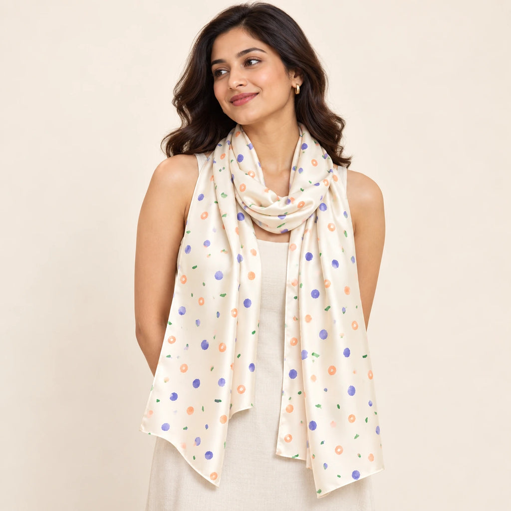 Petal Confetti stole — hero view