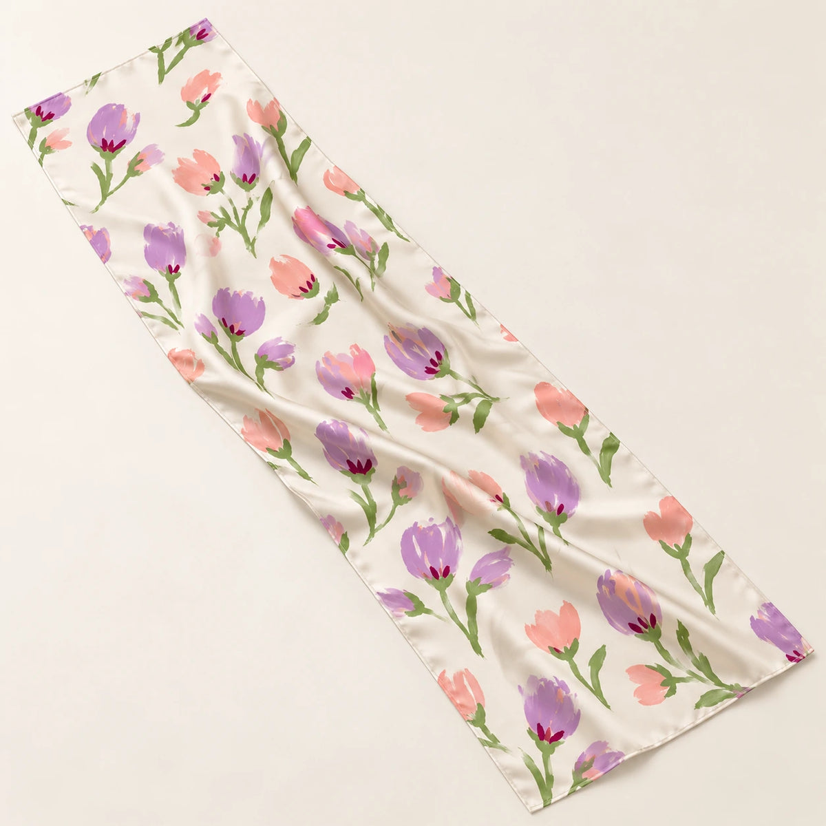Petal Waltz stole — detail view