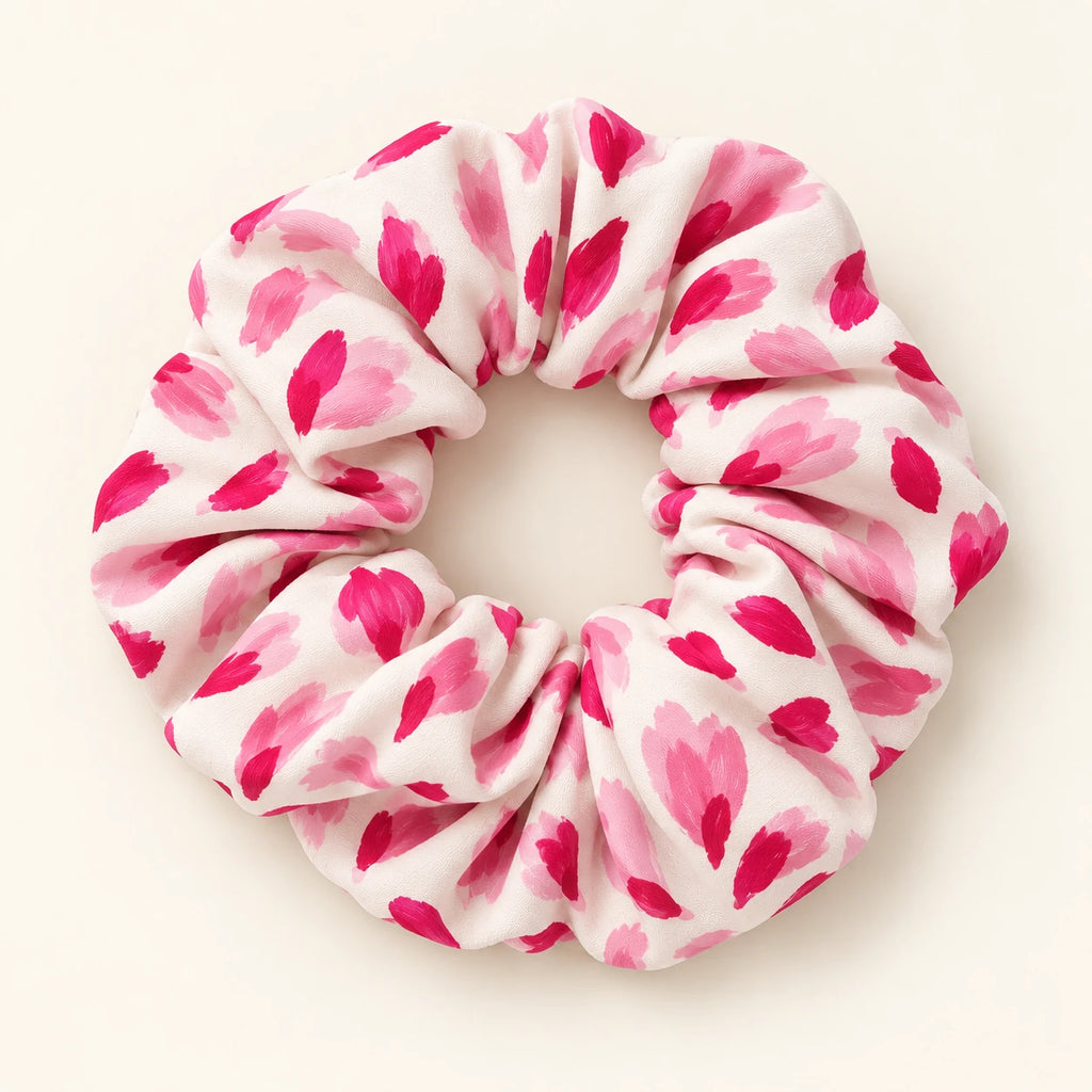 Pink Punctuation Scrunchie — hero view