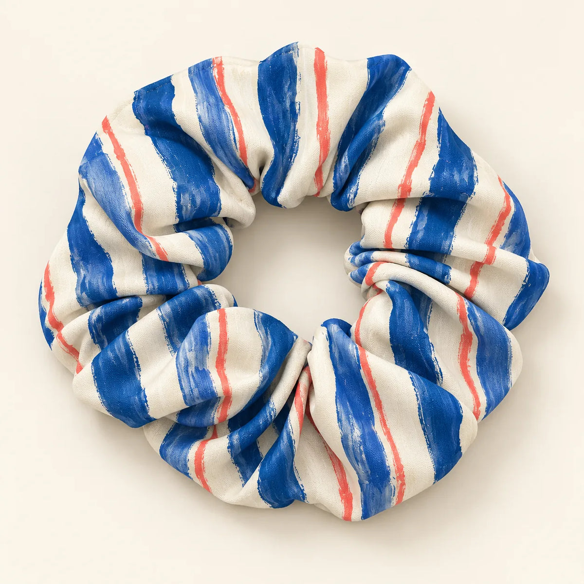 Riviera Stripe Scrunchie — detail view