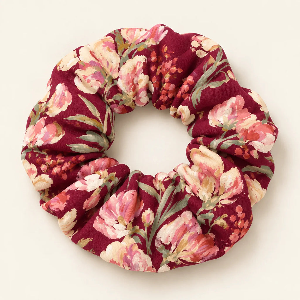 Rose Correspondence Scrunchie — detail view