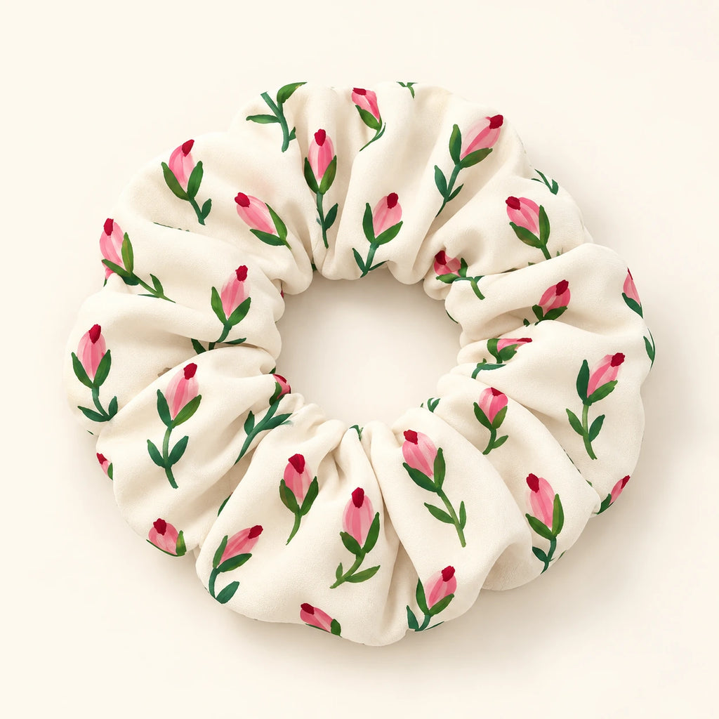 Rosebud Notes Scrunchie — hero view