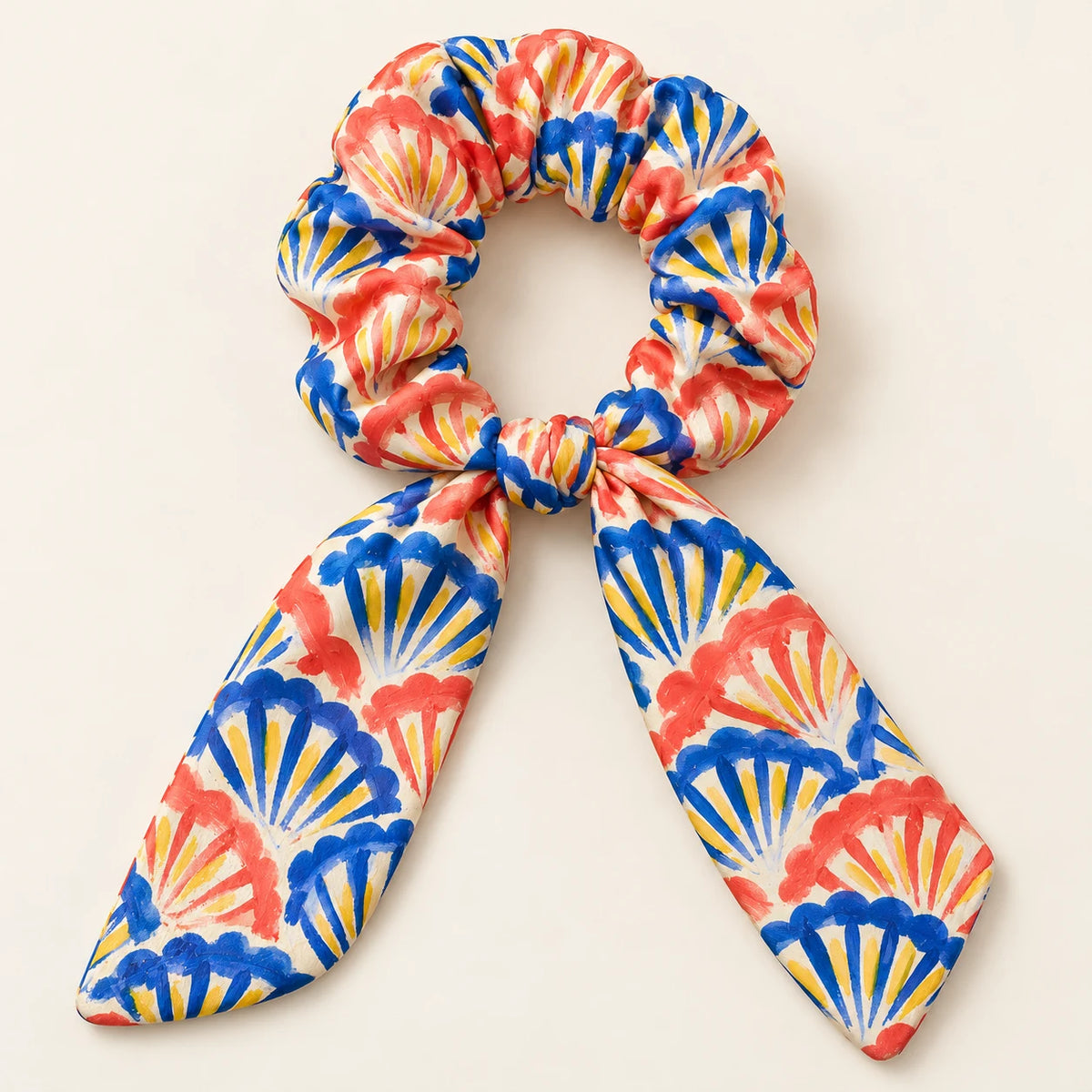 Shell Serenade Bow-Tie Scrunchie — detail view