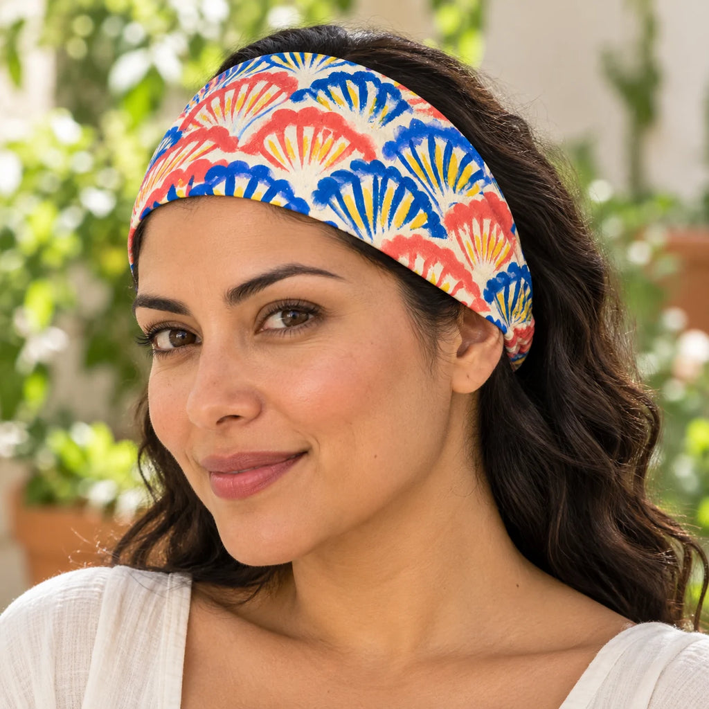 Shell Serenade Headband — worn view