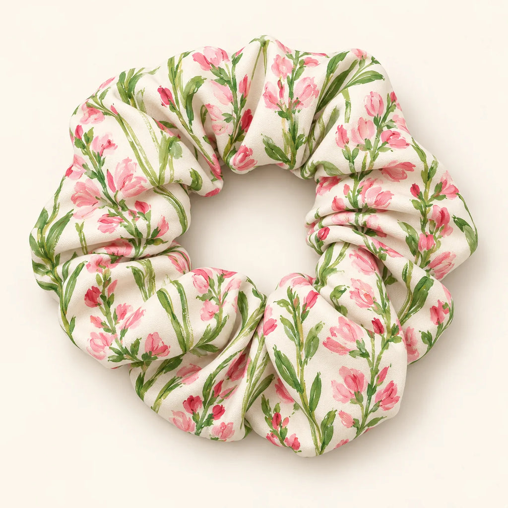 Sweetpea Lines Scrunchie — detail view