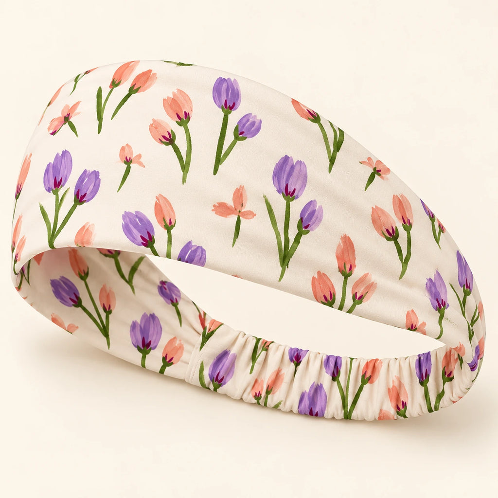 Tulip Daydream headband — detail view