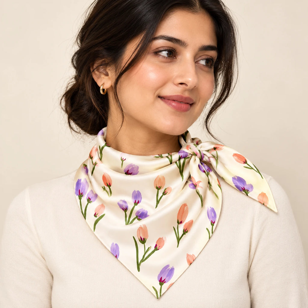 Tulip Daydream scarf — hero view