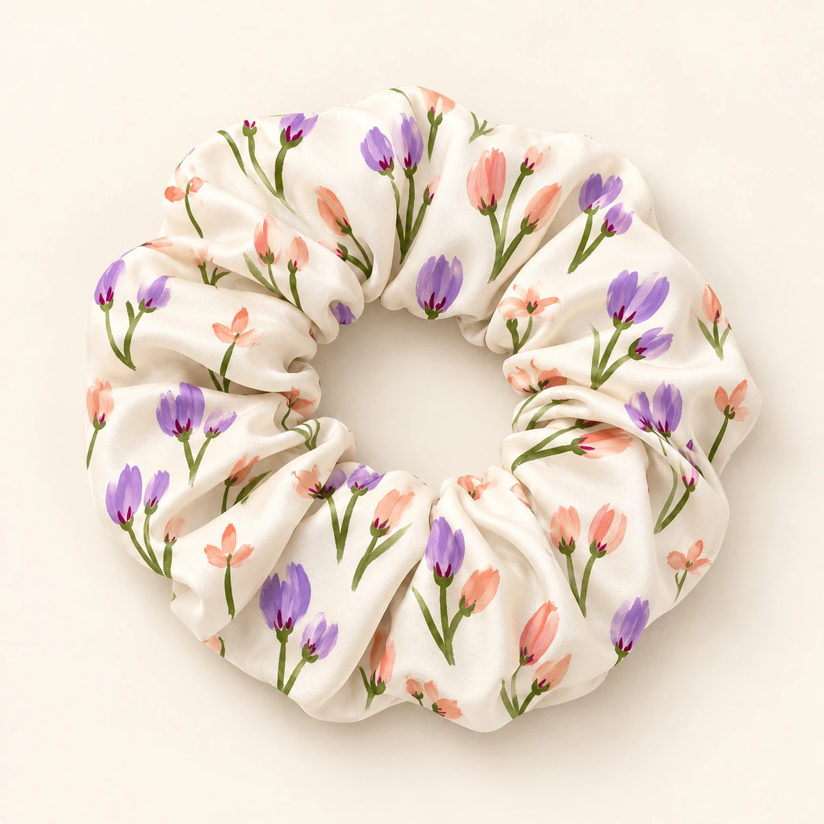 Tulip Daydream scrunchie — hero view